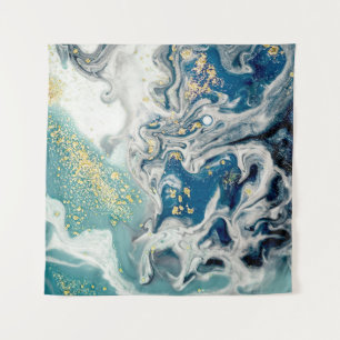 Kunst, schilderij - Natuurlijke grijze kleur: meta Wandkleed