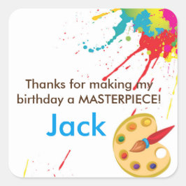 Kunst Schilderij Partij gunst goodie bag stickers