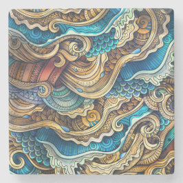  kunst stenen onderzetter