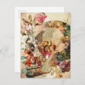 Kunst  suikerrietvloeren aankondigingskaart (Voorkant / Achterkant)