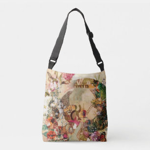 Kunst suikerrietvloeren crossbody tas