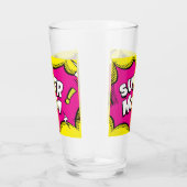 Kunst "Supermama" Colorful Comic Book Pop Glas (Rechts)