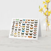 Kunst ter illustratie van Butterflies Kaart (Gele Bloem)