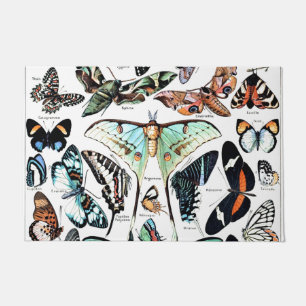 Kunst ter illustratie van papillon Butterflies Deurmat