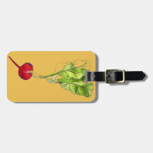 Kunst ter illustratie van Radiale plantaardige wat Bagagelabel