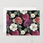 Kunst ter illustratie van Rozen Briefkaart (Voorkant / Achterkant)