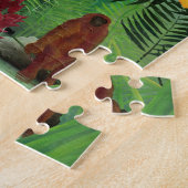 Kunst ter illustratie van tropische bosapen legpuzzel (Zijkant)