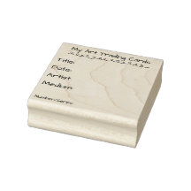 Kunst Trading Card Informatie Stempel