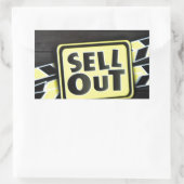 Kunst uitverkopen Afdrukken Rechthoekige Sticker (Tas)