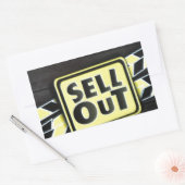 Kunst uitverkopen Afdrukken Rechthoekige Sticker (Envelop)