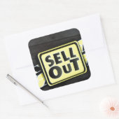 Kunst uitverkopen Afdrukken Vierkante Sticker (Envelop)