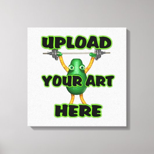 Kunst uploaden naar aangepaste items canvas afdruk (Voorkant)