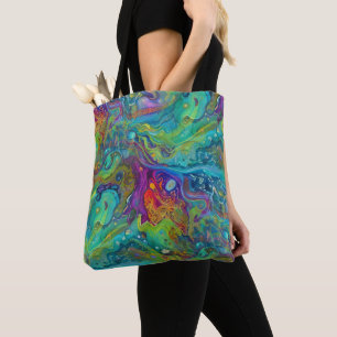 Kunst van Afbeelding Abstractie - naadloos patroon Draagtas