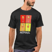Kunst van Aperol - Artperol - Ik hou van Aperol - T-shirt (Voorkant)