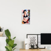Kunst van de Bikini Zomer Poster (Thuiskantoor)