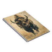  kunst van de bizon notitieboek (Rechterzijde)