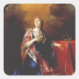Kunst van de Heilige Margaretha van Schotland Vierkante Sticker