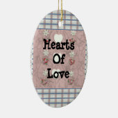 Kunst van de liefde drie keramisch ornament (Rechts)