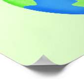 Kunst van de liefde en de redding van de aarde voo poster (Hoek)