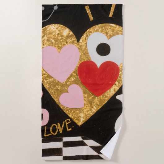 Kunst van de liefde strandlaken (Voorkant)