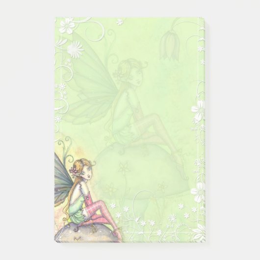 Kunst van de lieve bloemenfeeën post-it® notes (Voorkant)