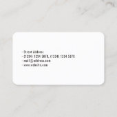 Kunst van de omhulling van kleurstrepen visitekaartje (Achterkant)