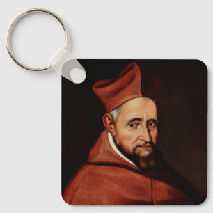 Kunst van de St. Robert Bellarmine Romeinse Biblio Sleutelhanger