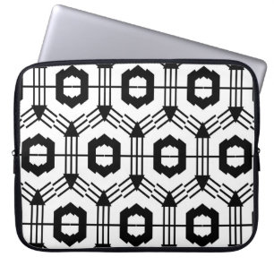 Kunst van de week. Vintage geometric background Laptop Sleeve