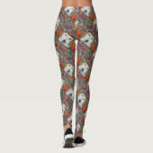 Kunst van de witte wolf leggings (Achterkant)