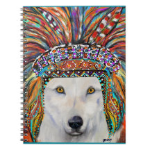 Kunst van de witte wolf