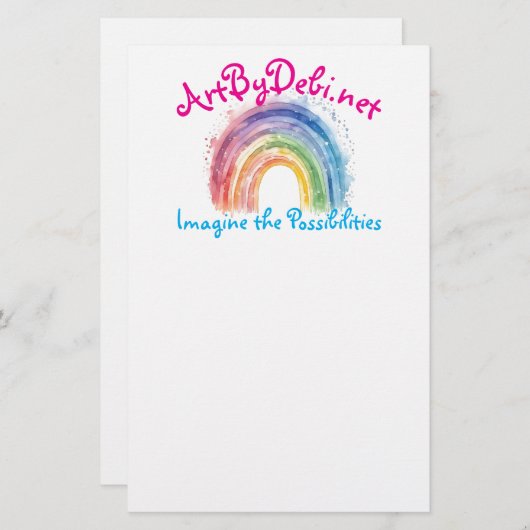 Kunst van Debi, papier (Voorkant / Achterkant)