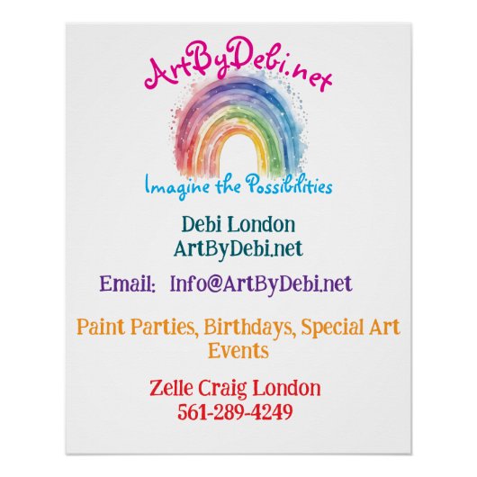 Kunst van Debi, papier Perfect Poster (Voorkant)