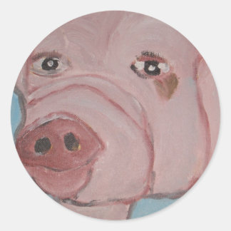 kunst van eric ginsburg ronde sticker