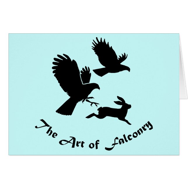 Kunst van Falconry - Harris Hawks (Voorkant Horizontaal)