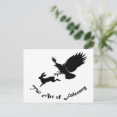 Kunst van Falconry - Red Tail Hawk Briefkaart (Staand voorkant)