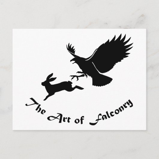 Kunst van Falconry - Red Tail Hawk Briefkaart (Voorkant)