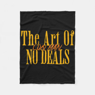 Kunst van geen deals oplichter grap nep Trump sarc Fleece Deken