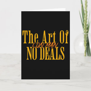 Kunst van geen deals oplichter grap nep Trump sarc Kaart