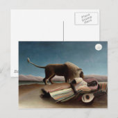 Kunst van Henri Rousseau: Slapende zigeuner Briefkaart (Voorkant / Achterkant)
