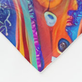 Kunst van het Afbeelding Abstractie - naadloos pat Fleece Deken (Hoek)