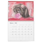 Kunst van het geïllustreerde Rat 2011 Kalender (Feb 2026)