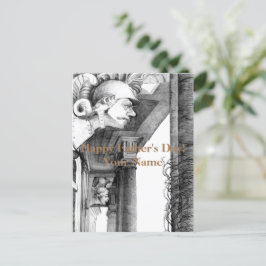 Kunst van het kasteel van het potlood feestdagenkaart