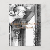 Kunst van het kasteel van het potlood feestdagenkaart (Voorkant)