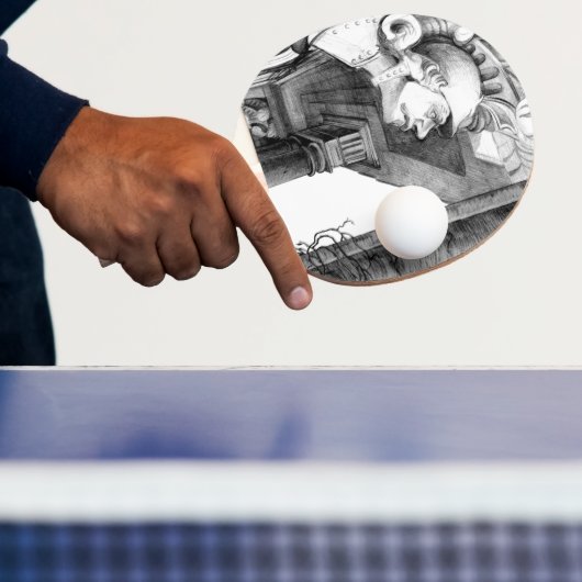 Kunst van het kasteel van het potlood tafeltennisbatje (Insitu)