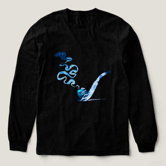 Kunst van het pijproken 2 Tri-Blend shirt (Voorkant)