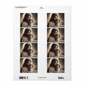 Kunst van Jezus Etiket (Full Sheet)