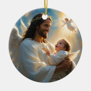 Kunst van Jezus Keramisch Ornament