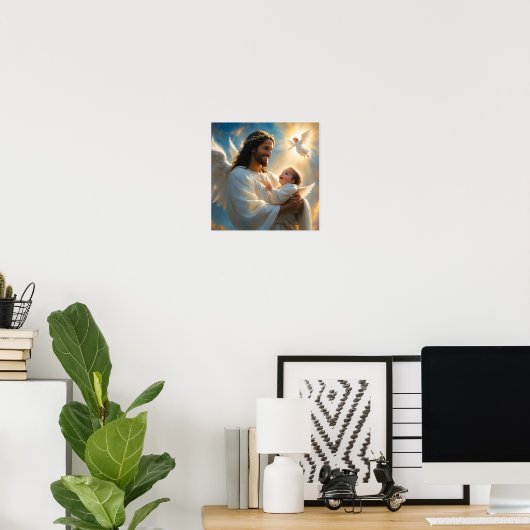 Kunst van Jezus Poster (Thuiskantoor)