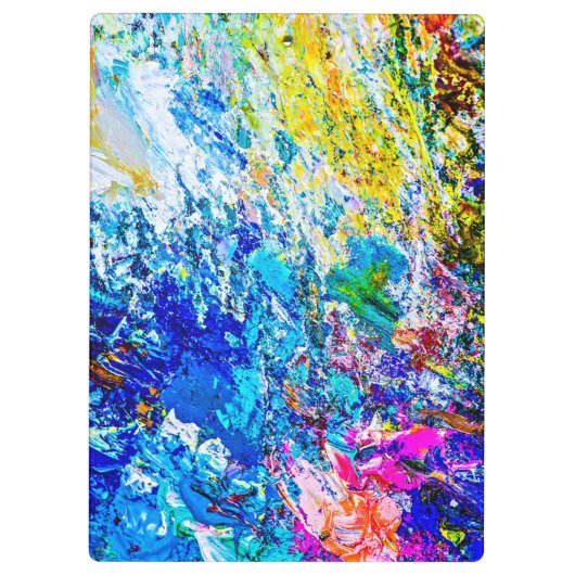 Kunst van kleurenpalet klembord (Achterkant)