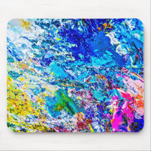 Kunst van kleurenpalet muismat